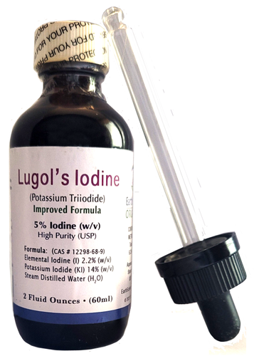ID: Lugol's Iodine Potassium Triiodide (I,KI) 5% 2-ounces