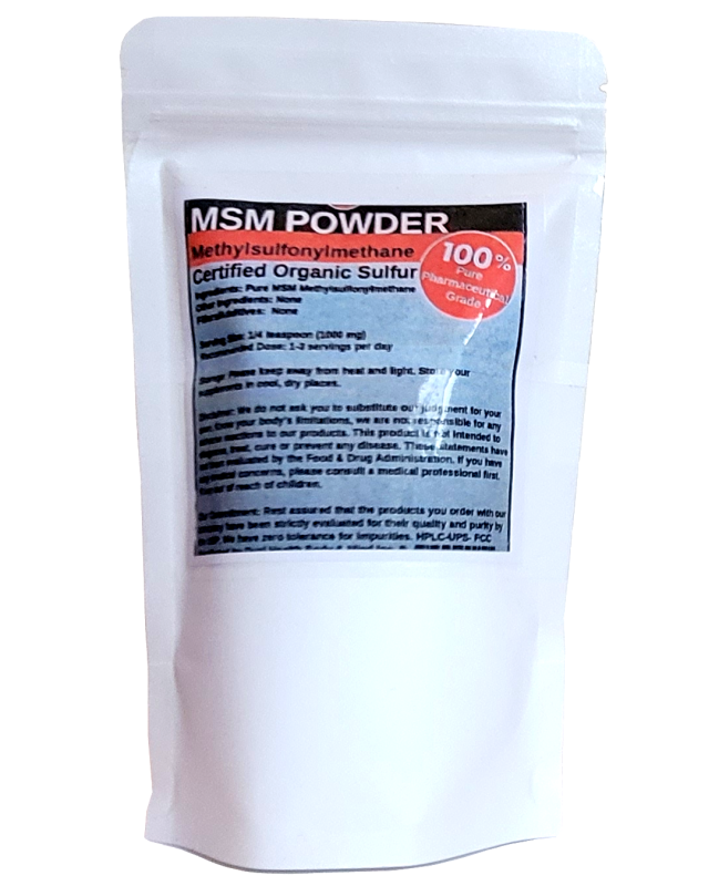 MSM #1 - Organic Sulfur- 1/2 lb.