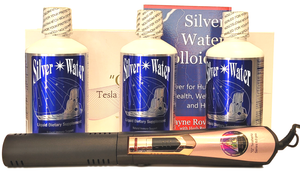 Tesla Violet Ray Terahertz Wand Rife Frequency Silver Water Kit