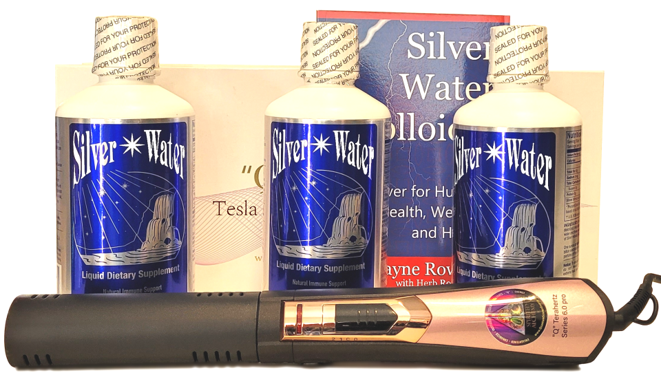 Tesla Violet Ray Terahertz Wand Rife Frequency Silver Water Kit