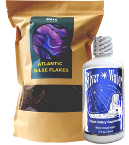 Wayne's Purple Dulse Seaweed Flakes and Colloidal Silver Water Kit