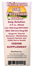 ID: Super Saturated Potassium Iodide Solution - 6 mg - 2 oz.