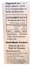 ID: Super Saturated Potassium Iodide Solution - 6 mg - 2 oz.